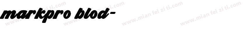 markpro blod字体转换